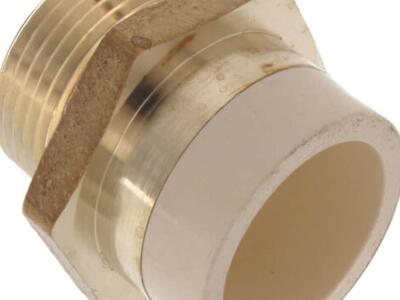 20 1" CPVC x MIP Brass Straight Adapter