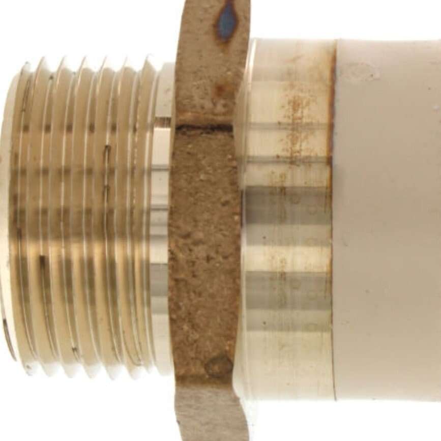 1" CPVC x MIP Brass Straight Adapter