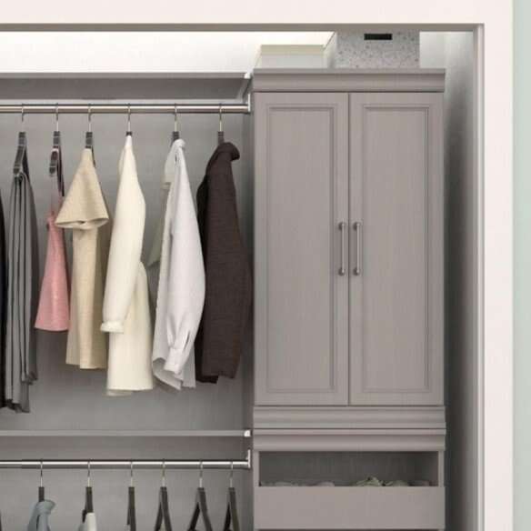 ClosetMaid Modular Closet Solid Door Kit smoky tau
