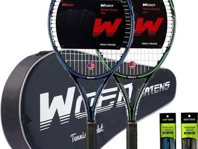 NEW WOED BATENS Adult 2 Player Tennis Racket
S