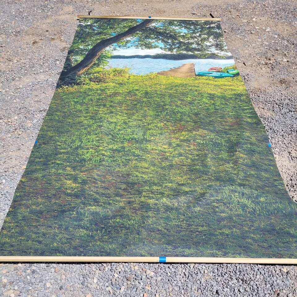 15' tall photo backdrop portrait