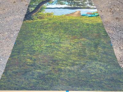 15' tall photo backdrop portrait