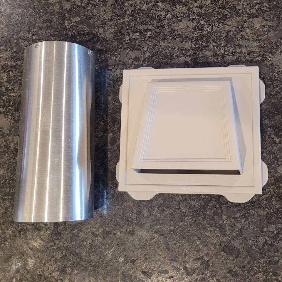 4" hooded dryer fan vent kit