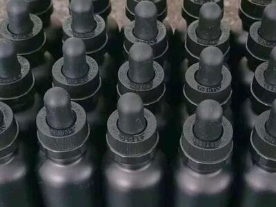 Case Of 330 1oz 30ml Matte Black Tincture Bottles