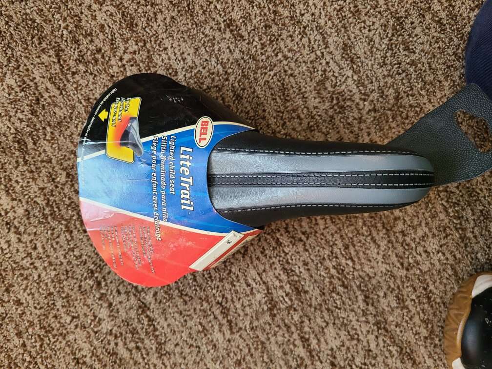 Kids lighted bike seat