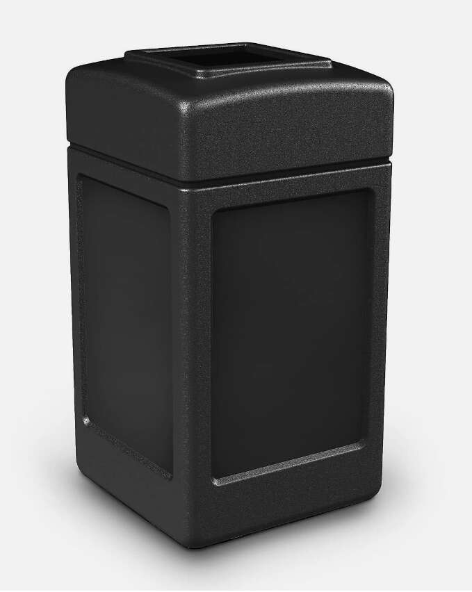 Commercial Zone 732101 Open-Top Waste Trash Container - Black