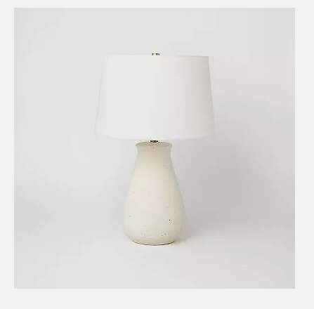 Threshold Designed Ceramic Speckled Table Lamp Cream