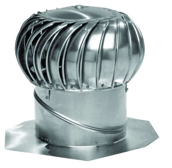 Lomanco Whirlybird BIB14 Turbine Ventilator, 14 in Dia Throat, Aluminum, Mill