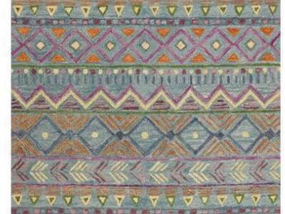 Bashian R131-TE-76X96-AL117 7 ft. 6 in. x 9 ft. 6 in. Valencia Transitional 100 Percentage Wool Hand Tufted Rug