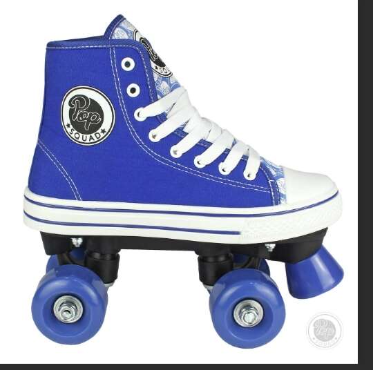 Pop Squad Roller Skates size 2 BLUE