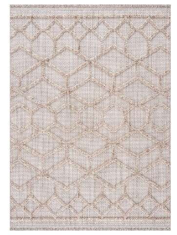 Hauteloom Malilinao Farmhouse Living Room Bedroom Modern Moroccan Trellis Area Rug - Soft Shaggy High Low Carpet