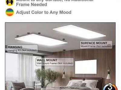 5 STAR Ceiling 1 ft. x 4 ft. LED Thin Flush Surface Mount Panel