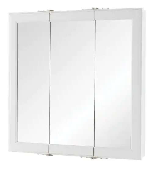 24 in. W x 24 in. H Rectangular Medicine Cabinet with Mirror