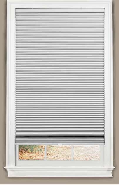 allen roth 30-in x 64-in GRAY Blackout Cordless Cellular Shade