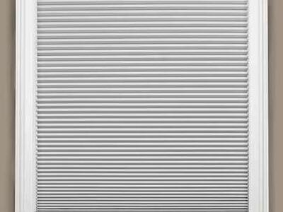 allen roth 30-in x 64-in GRAY Blackout Cordless Cellular Shade