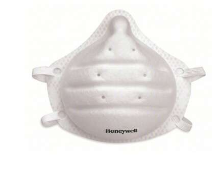 Honeywell N95 Disposable Respirator: Dual, Non-Adj, Molded Nose Bridge, Std, White, Universal Mask Size, 20 PK