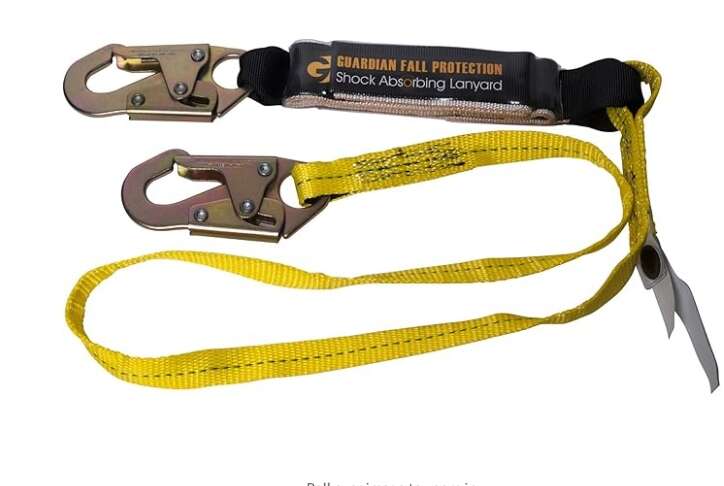 Guardian Fall Protection 01220 6-Foot Single Leg Shock Absorbing Lanyard