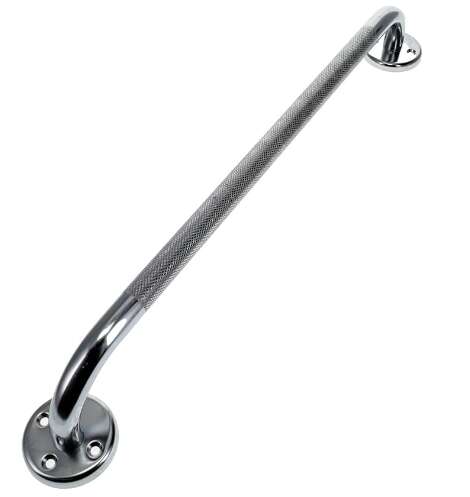 BodyMed Chrome Plated Steel Grab Bar, 32 in. - Versatile Usage, 1" Diameter - Professional Fitness for Gym & At Home