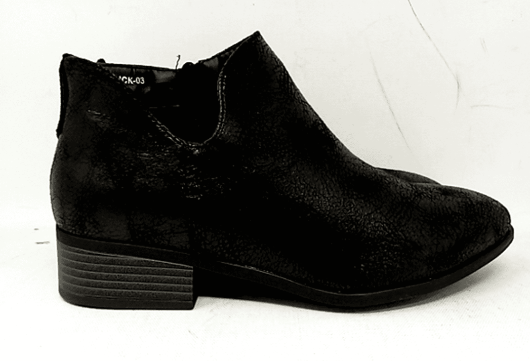 Women Kaptene Shoes Luck-03 Black Boots, Size 7