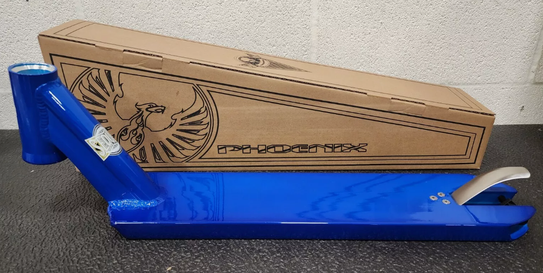 NEW PHOENIX Pro Scooter Deck 4.75" X 21.5" (Glossy Blue)