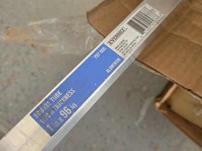 Everbilt 1 in. x 96 in. Aluminum Square Tube with 1/20 in. Thick