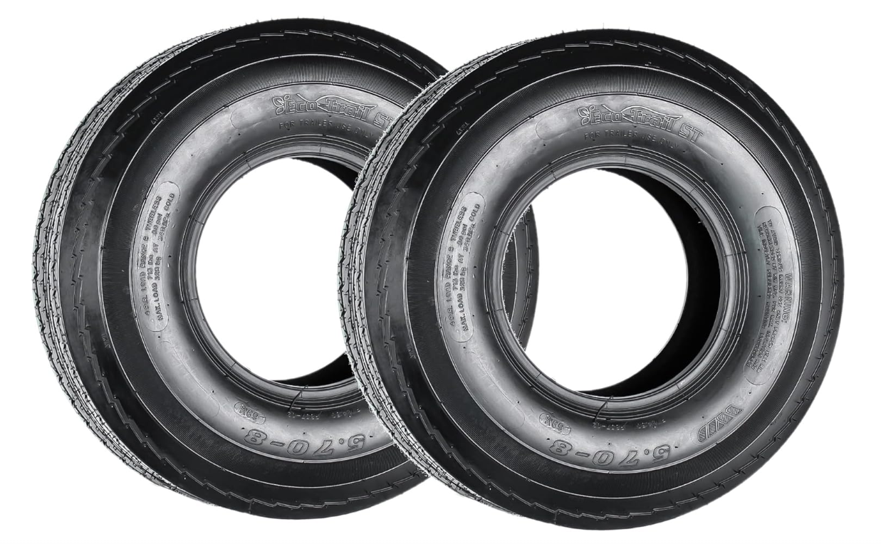 ECO-TRAIL 5.7x8 Trailer Tire, Load Range C
