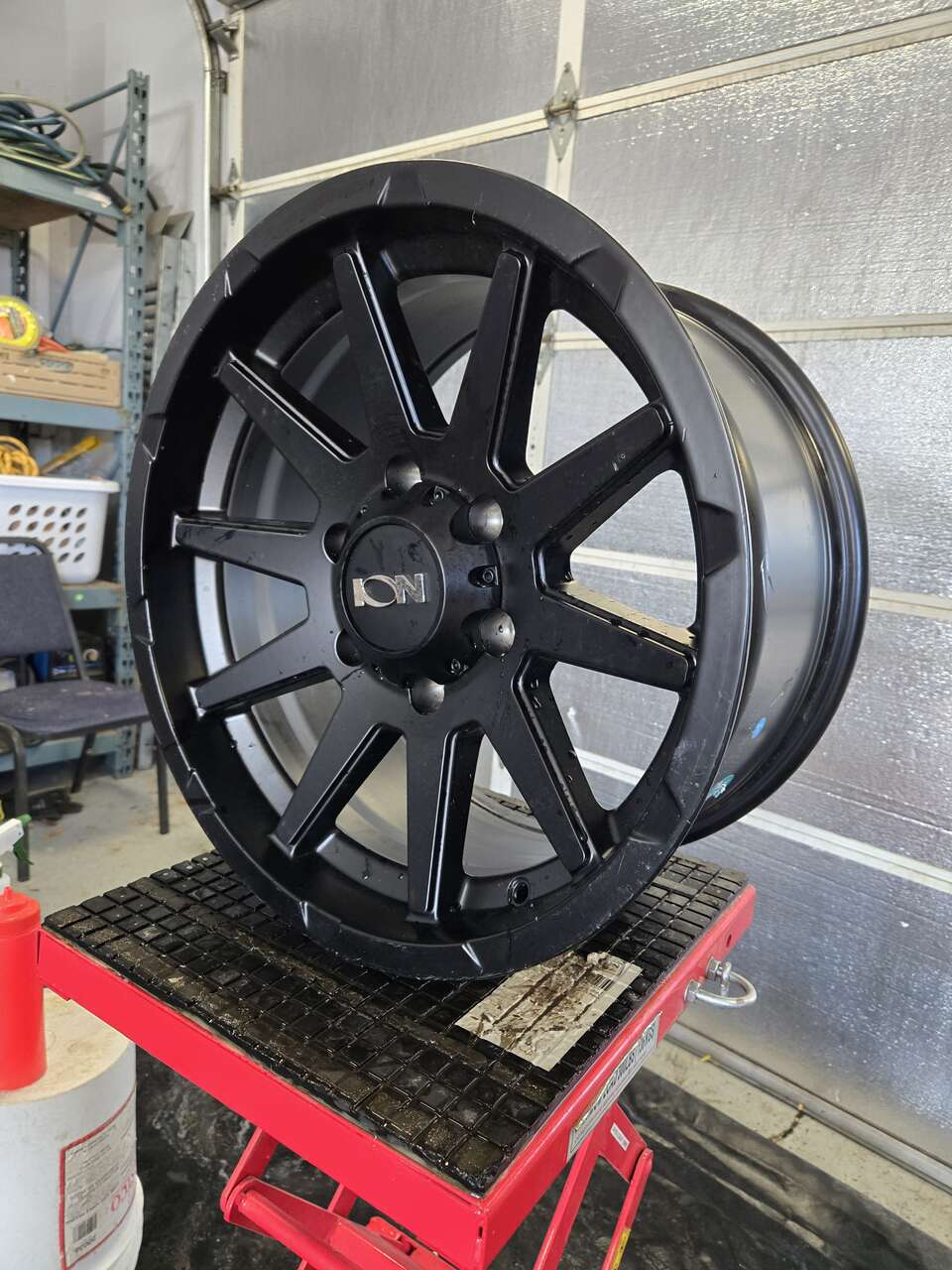 2 Ion 143 Matte Black Wheels 17x9 6x139.7