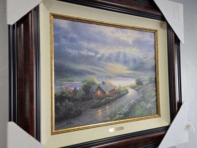 Emerald Isle Cottage original painting by Thomas Kinkade