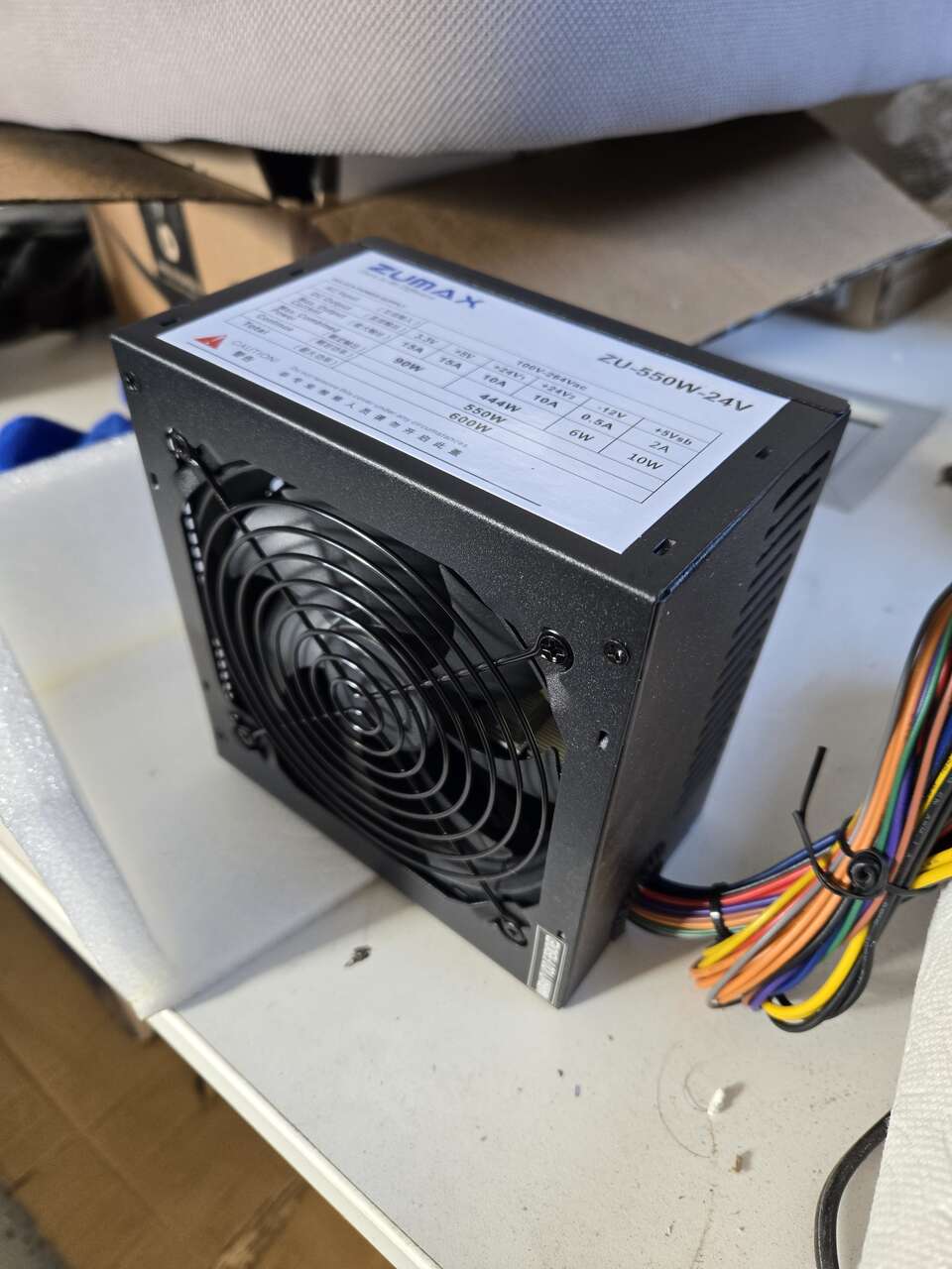 ZUMAX 550 Power Supply ZU-550W 12V