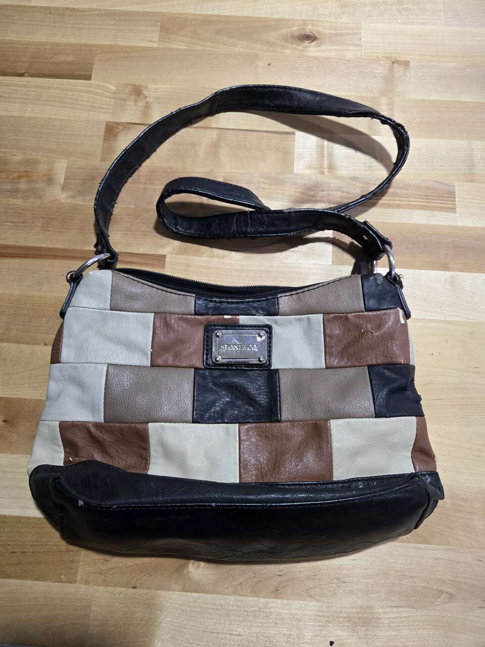 Stone & Co Leather Patchwork Handbag