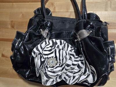 Y2K Flower Zebra Purse