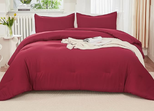 Burgundy Red Comforter Queen
