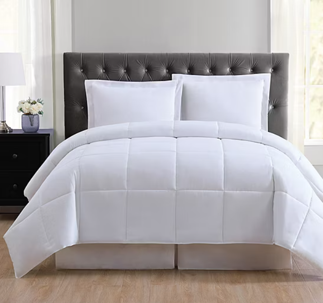 Truly Soft Everyday Reversible Midweight Hypoallergenic Comforter Set