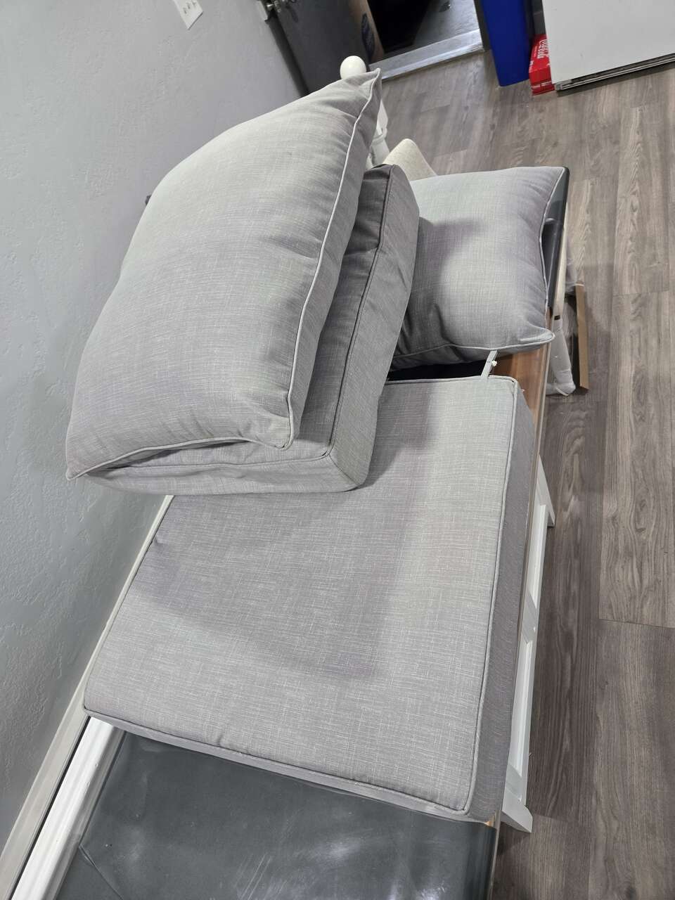 2 Brentwood Originals Solid Grey Deep Seat Set