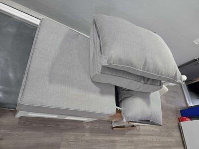 2 Brentwood Originals Solid Grey Deep Seat Set