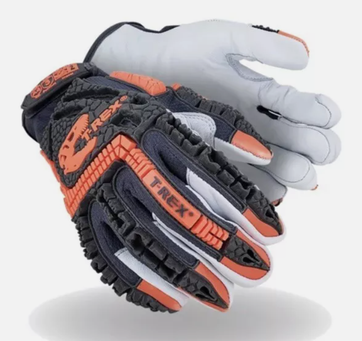Magid T-REX Windstorm TRX744 Flexible Goatskin Palm Impact Glove ANSI Cut A4