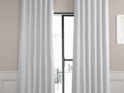 Bellino Room Darkening Chalk Off White Textured Curtain
