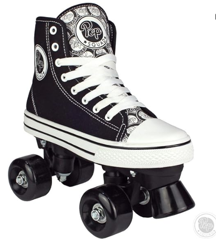 Pop Squad Roller Skates size 2 BLACK