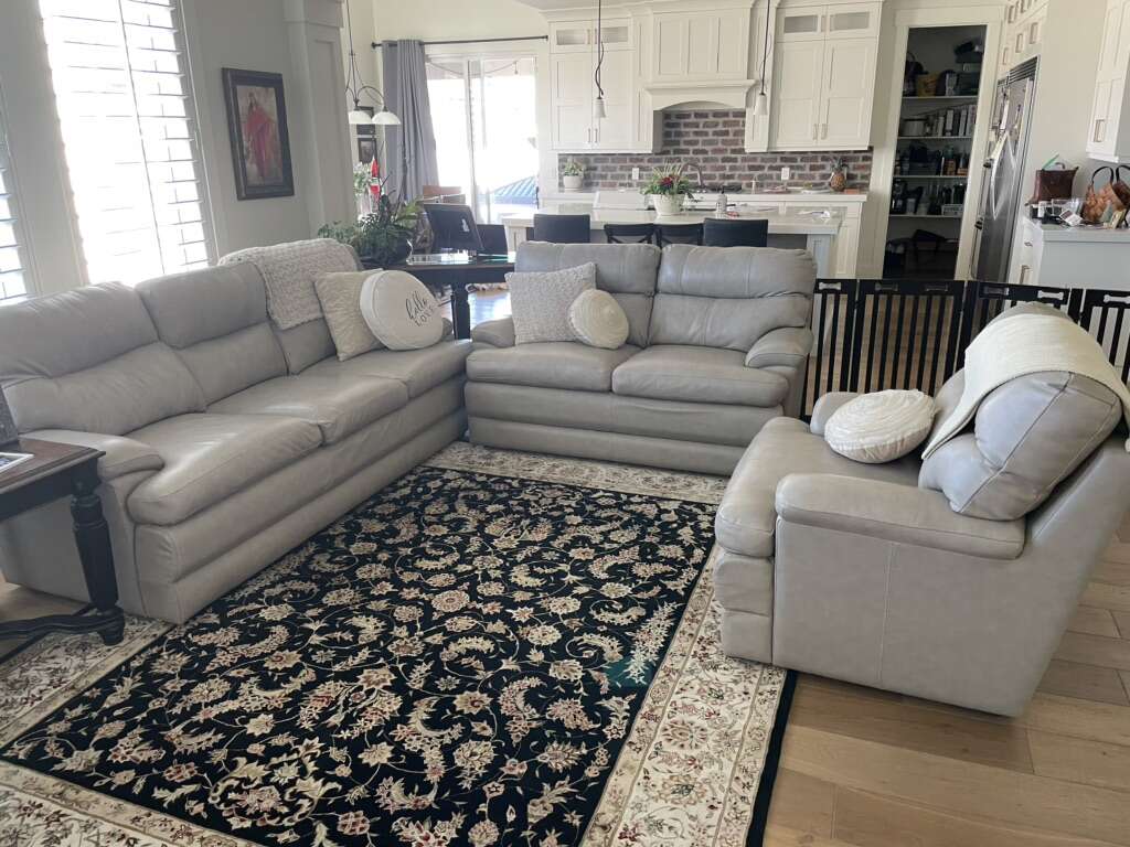 La Z Boy Leather Living Room Set Furniture