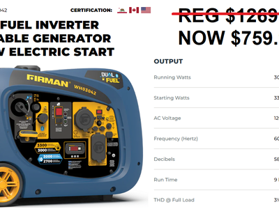 FIRMAN DUAL FUEL 3300
