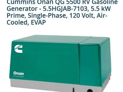 Cummins Onan QG 5500 RV Gasoline Generator