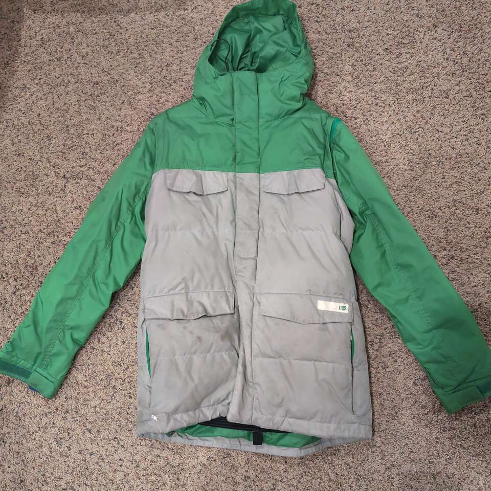 Men's Burton puffy snowboard jacket vest size Larg