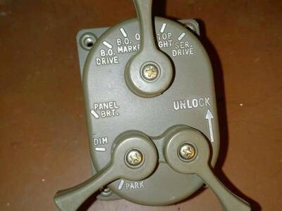 HMMWV M998 H1 Light Switch New