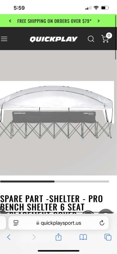 Quickplay chair Shelter Replacement