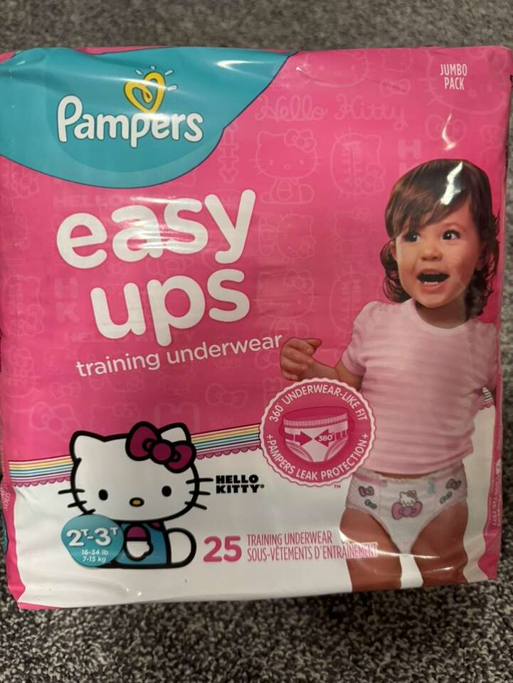 2T-3T Pampers Easy Ups (12) 25 Count Packages