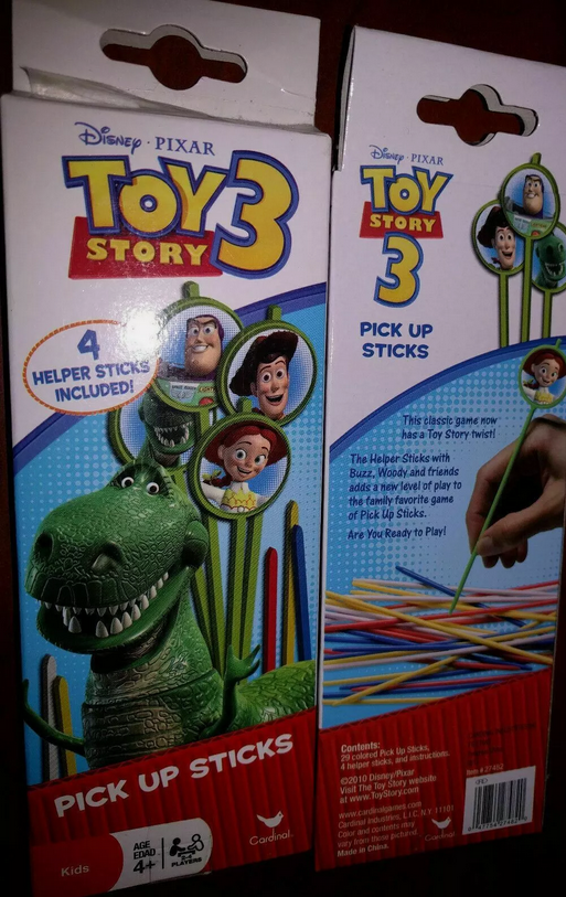 Brand New from 2010 Pick Up Sticks Kids Game Toy Story 3 Boxed