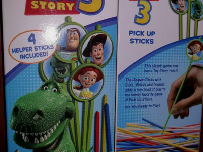 Brand New from 2010 Pick Up Sticks Kids Game Toy Story 3 Boxed