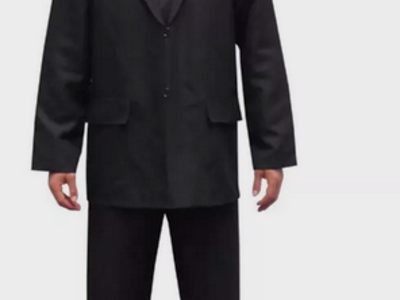 New Halloween Costume Slenderman Morphsuit Premium Deluxe Suit Mens Sz S