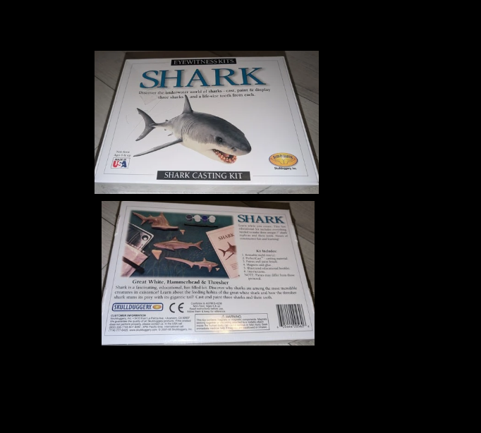 Eyewitness Kits Shark Model Casting Kit - Paint Kit 3 Sharks New in Sealed Box