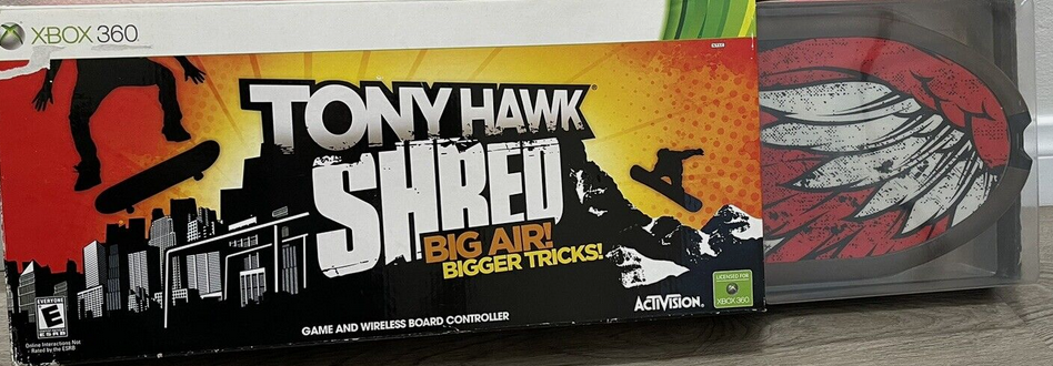 Tony Hawk Shred - Wireless Skateboard Controller & Game XBOX 360 Activision SEALED IN PKG